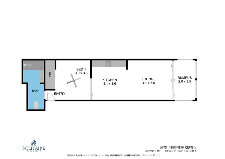 Floorplan of Homely apartment listing, 101/10 Balfours Way, Adelaide SA 5000