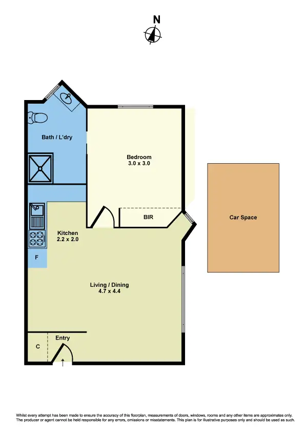 Floorplan of Homely apartment listing, 8/14 Forrest Street, Albion VIC 3020