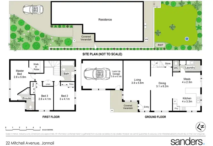 Floorplan of Homely semi-detached listing, 22 Mitchell Avenue, Jannali NSW 2226