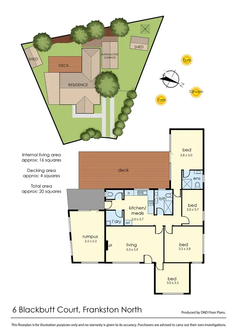 Floorplan of Homely house listing, 6 Blackbutt Court, Frankston North VIC 3200