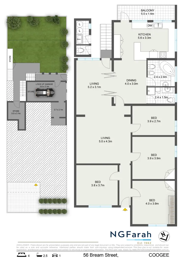 Floorplan of Homely house listing, 56 Bream Street, Coogee NSW 2034