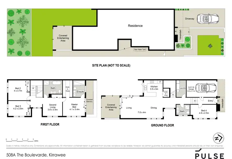 Floorplan of Homely semi-detached listing, 508A The Boulevarde, Kirrawee NSW 2232