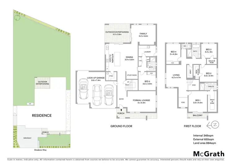 Floorplan of Homely house listing, 5 Breakers Way, Forresters Beach NSW 2260
