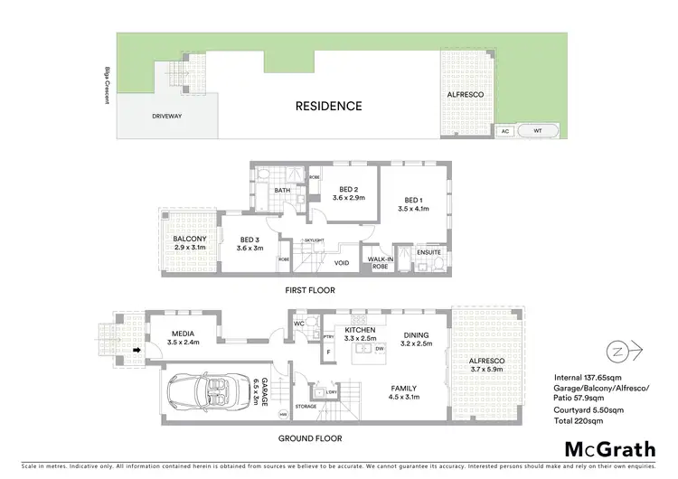 Floorplan of Homely semi-detached listing, 73 Bilga Crescent, Malabar NSW 2036