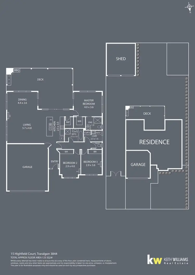Floorplan of Homely house listing, 15 Highfield Court, Traralgon VIC 3844