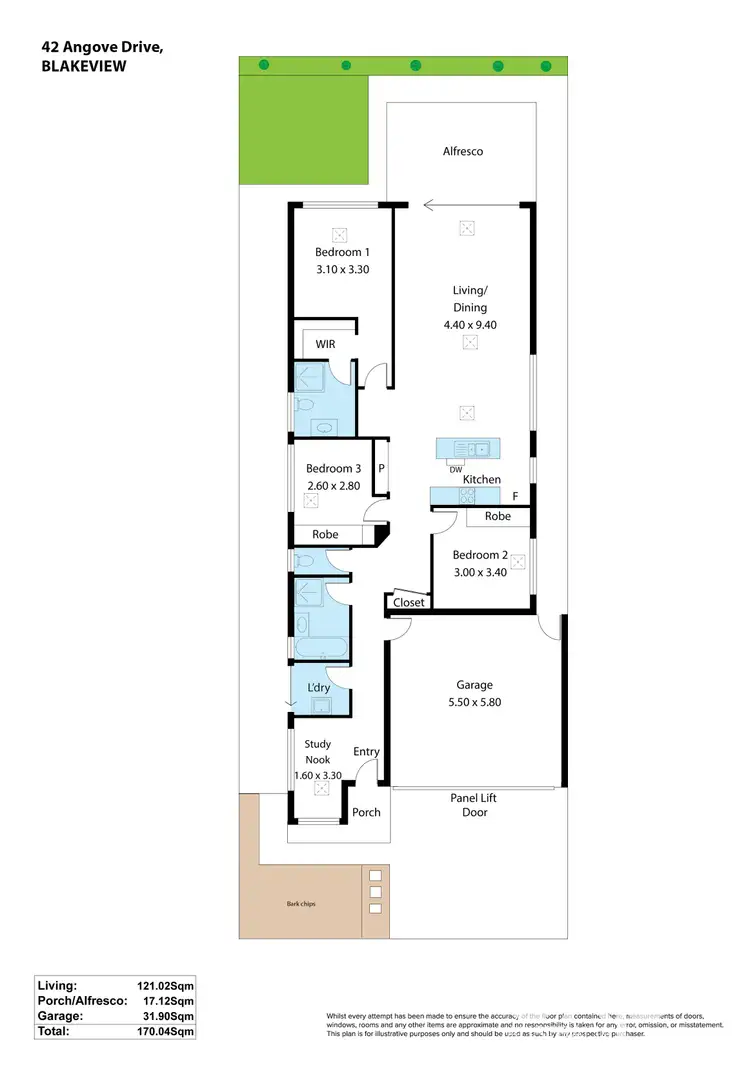 Floorplan of Homely house listing, 42 Angove Drive, Blakeview SA 5114