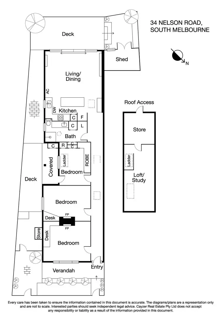 Floorplan of Homely house listing, 34 Nelson Road, South Melbourne VIC 3205