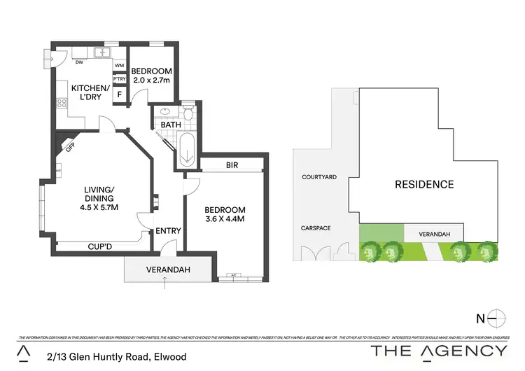 Floorplan of Homely apartment listing, 2/13 Glen Huntly Road, Elwood VIC 3184