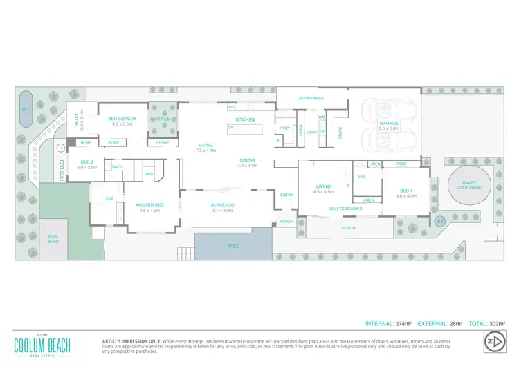 Floorplan of Homely house listing, 13 Tradewinds Avenue, Coolum Beach QLD 4573