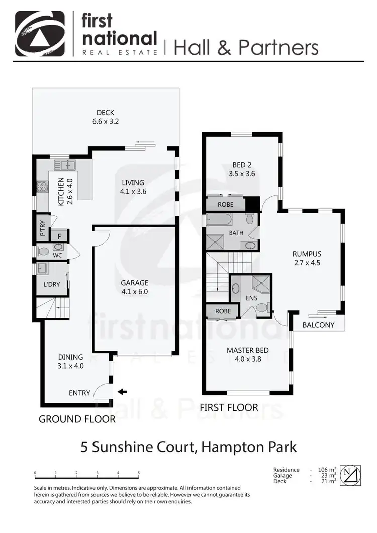 Floorplan of Homely house listing, 5 Sunshine Court, Hampton Park VIC 3976
