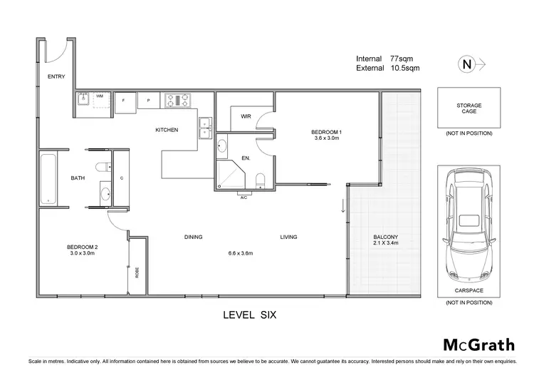 Floorplan of Homely apartment listing, 607/1 Watts Street, Box Hill VIC 3128