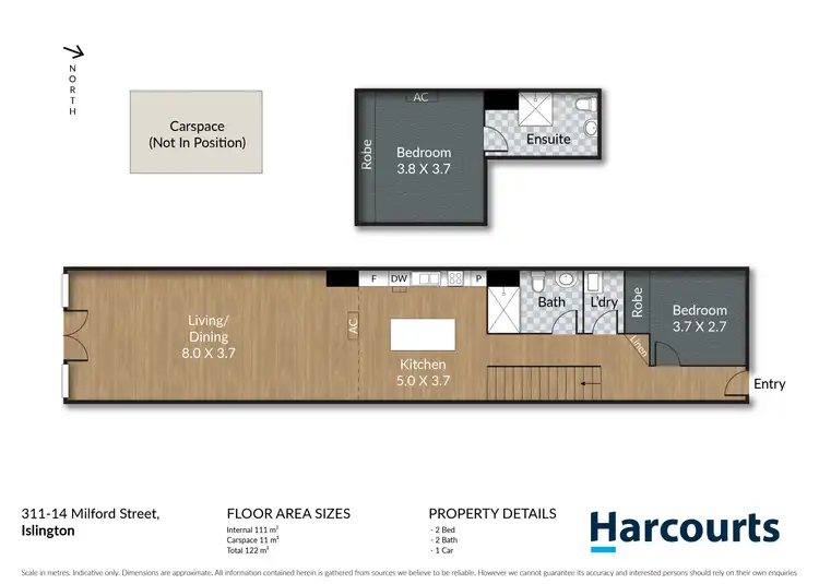 Floorplan of Homely unit listing, 311/14 Milford Street, Islington NSW 2296