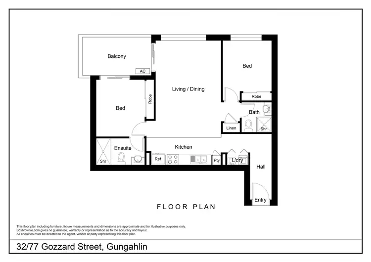 Floorplan of Homely apartment listing, 32/77 Gozzard Street, Gungahlin ACT 2912