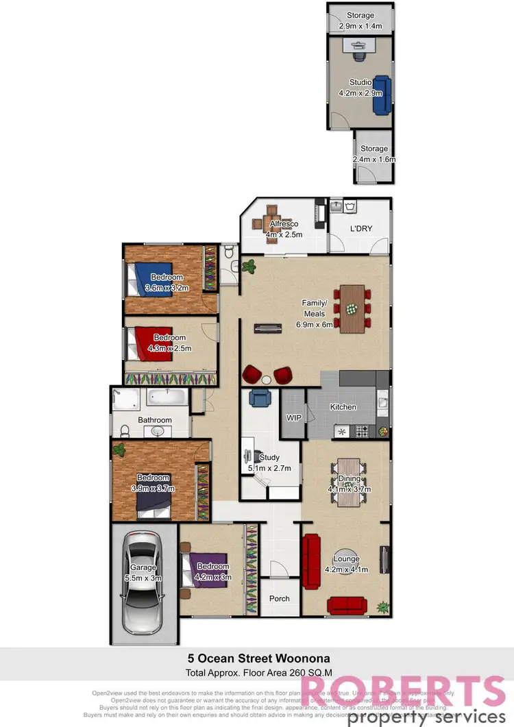Floorplan of Homely house listing, 5 Ocean Avenue, Woonona NSW 2517