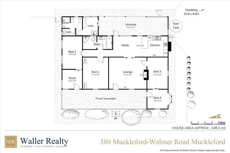 Floorplan of Homely house listing, 380 Muckleford-Walmer Road, Muckleford VIC 3451