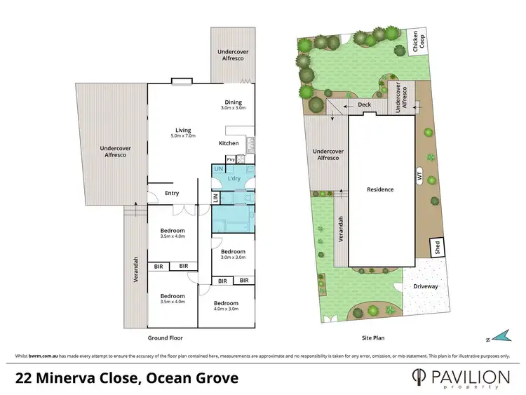 Floorplan of Homely house listing, 22 Minerva Close, Ocean Grove VIC 3226
