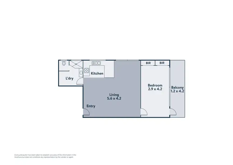 Floorplan of Homely apartment listing, 2/2 Lennon Street, Parkville VIC 3052