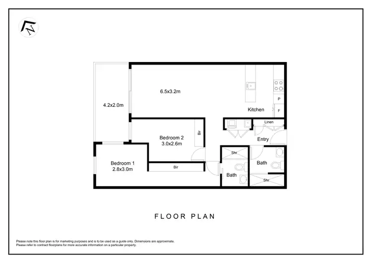 Floorplan of Homely apartment listing, 304/59 Constitution Avenue, Campbell ACT 2612