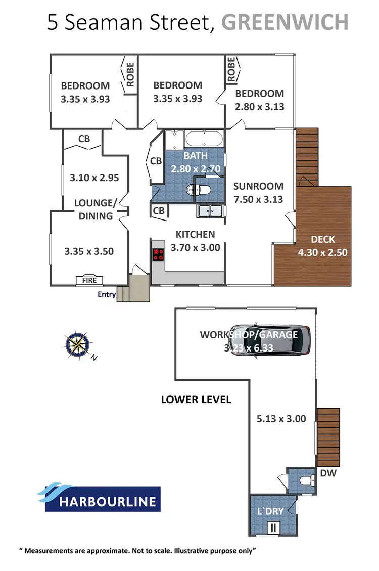 Floorplan of Homely house listing, 5 Seaman Street, Greenwich NSW 2065