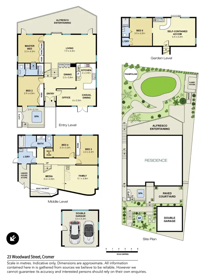 Floorplan of Homely house listing, 23 Woodward Street, Cromer NSW 2099