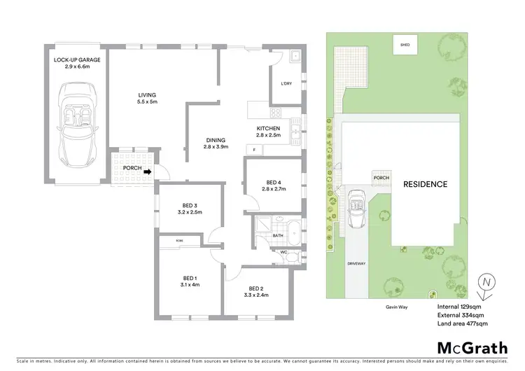 Floorplan of Homely house listing, 6 Gavin Way, Lake Haven NSW 2263