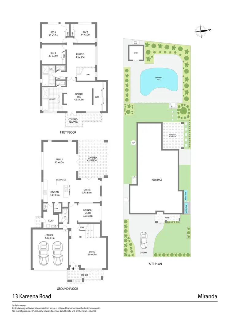 Floorplan of Homely house listing, 13 Kareena Road, Miranda NSW 2228