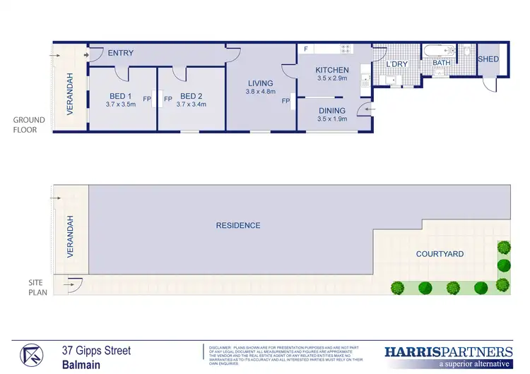 Floorplan of Homely house listing, 37 Gipps Street, Birchgrove NSW 2041