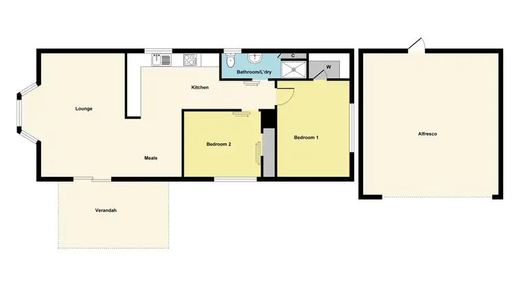 Floorplan of Homely house listing, 91 Blind Creek Road, Elmhurst VIC 3469