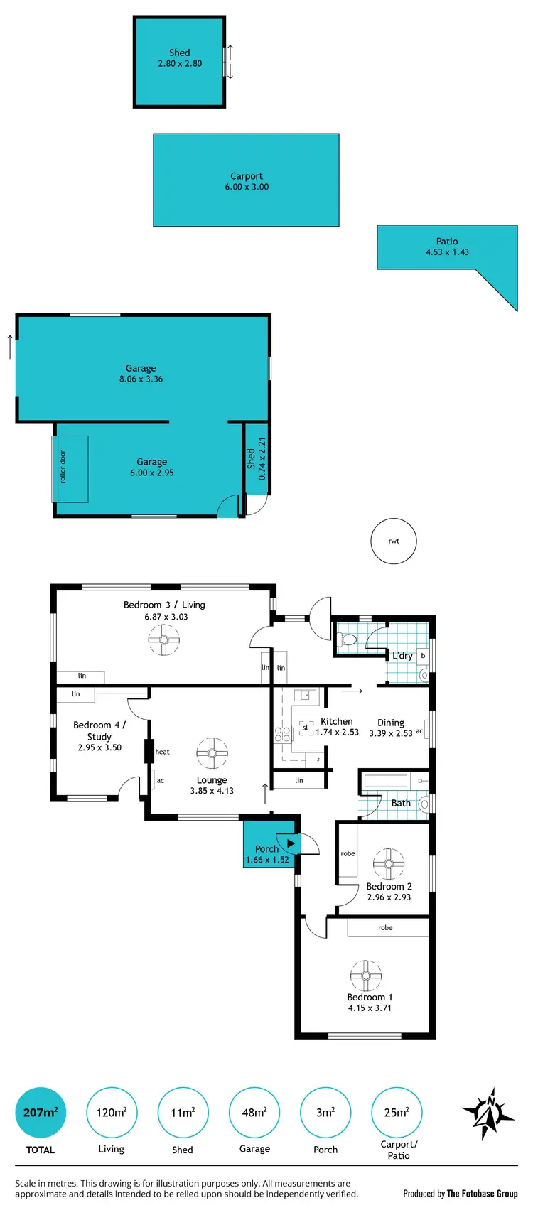 Floorplan of Homely house listing, 48 Dingera Avenue, North Plympton SA 5037