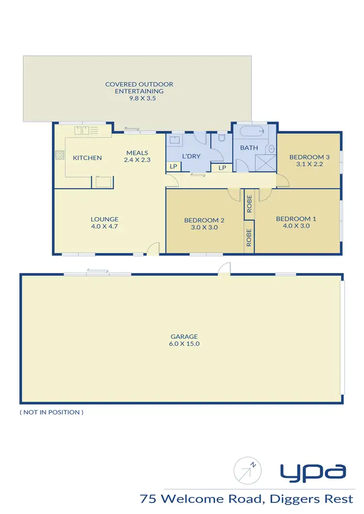 Floorplan of Homely house listing, 75 Welcome Road, Diggers Rest VIC 3427