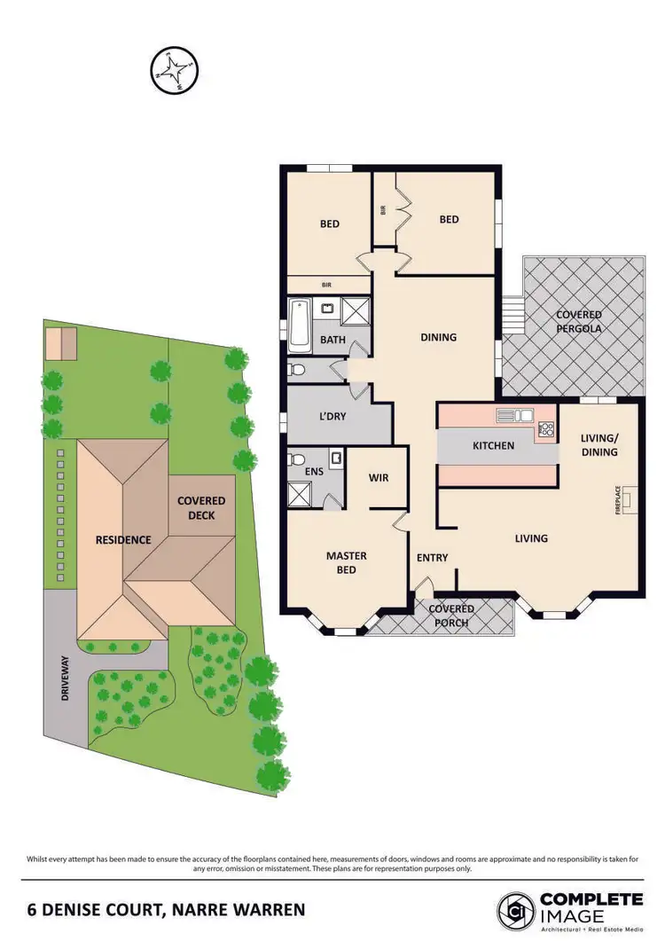 Floorplan of Homely house listing, 6 Denise Court, Narre Warren VIC 3805
