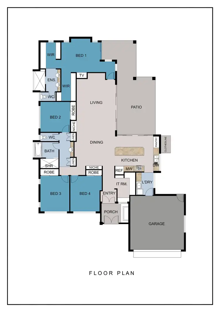 Floorplan of Homely house listing, 3 Floreat Close, Kewarra Beach QLD 4879