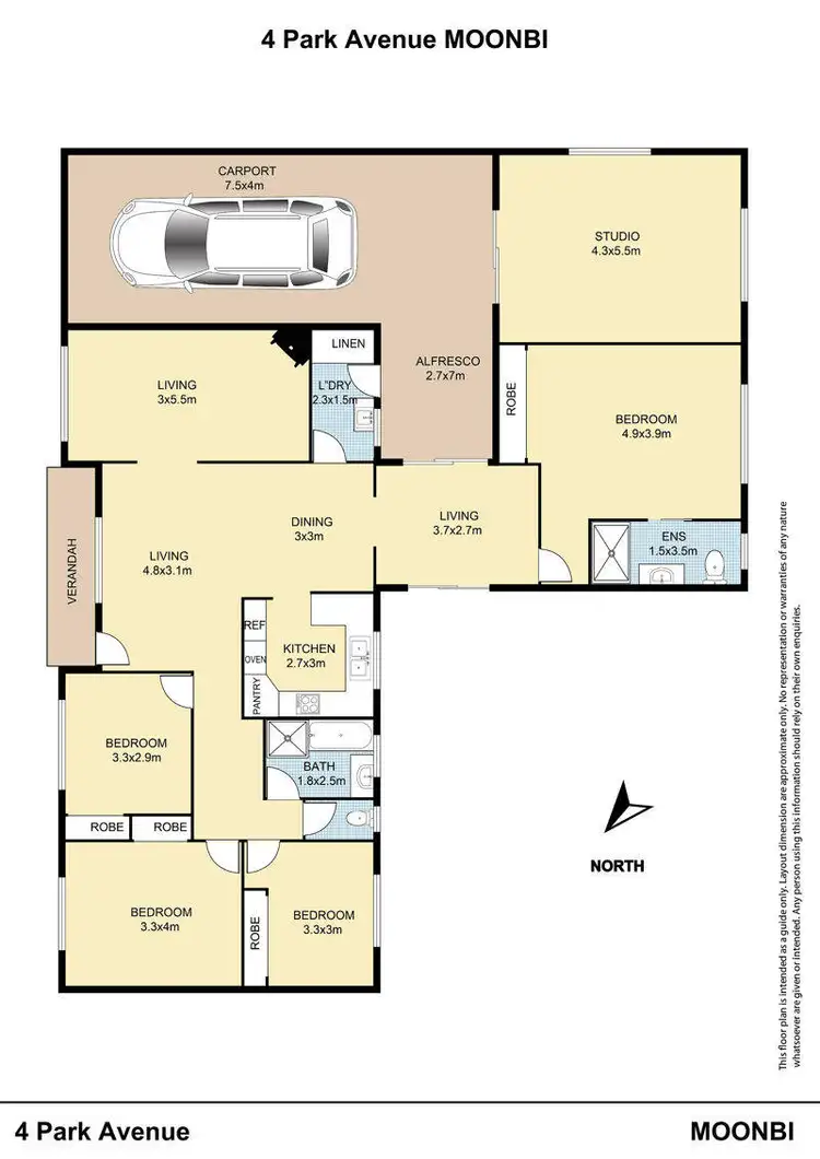 Floorplan of Homely house listing, 4 Park Avenue, Moonbi NSW 2353
