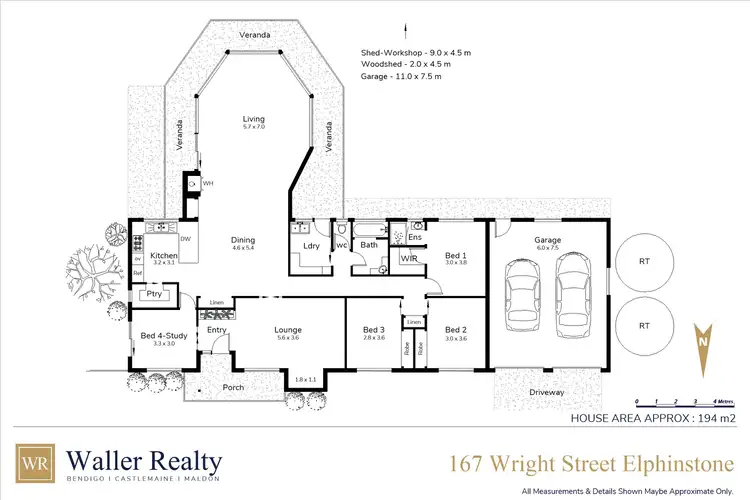 Floorplan of Homely house listing, 167 Wright Street, Elphinstone VIC 3448