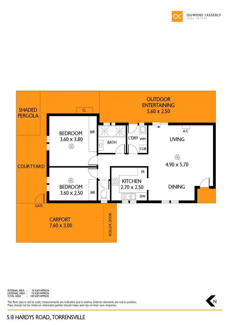 Floorplan of Homely unit listing, 5/8 Hardys Road, Torrensville SA 5031