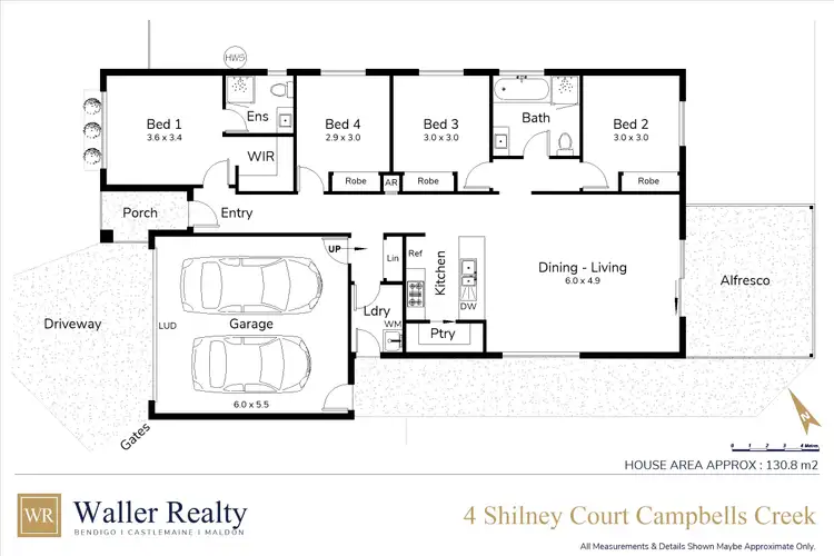 Floorplan of Homely house listing, 4 Shilney Court, Campbells Creek VIC 3451