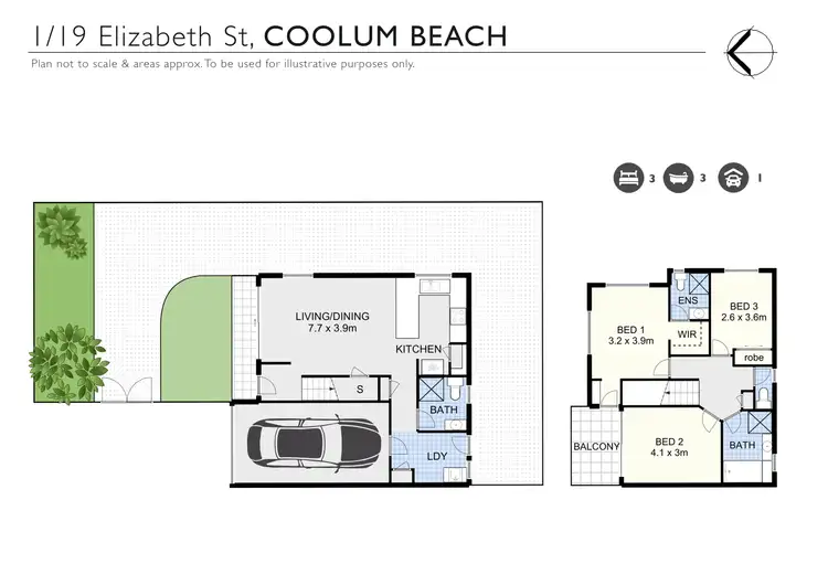 Floorplan of Homely house listing, 1/19 Elizabeth Street, Coolum Beach QLD 4573