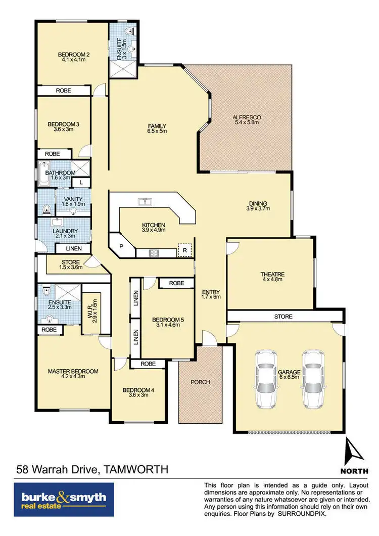 Floorplan of Homely house listing, 58 Warrah Drive, Tamworth NSW 2340