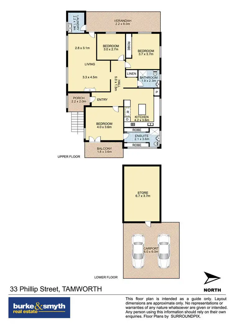 Floorplan of Homely house listing, 33 Phillip Street, Tamworth NSW 2340