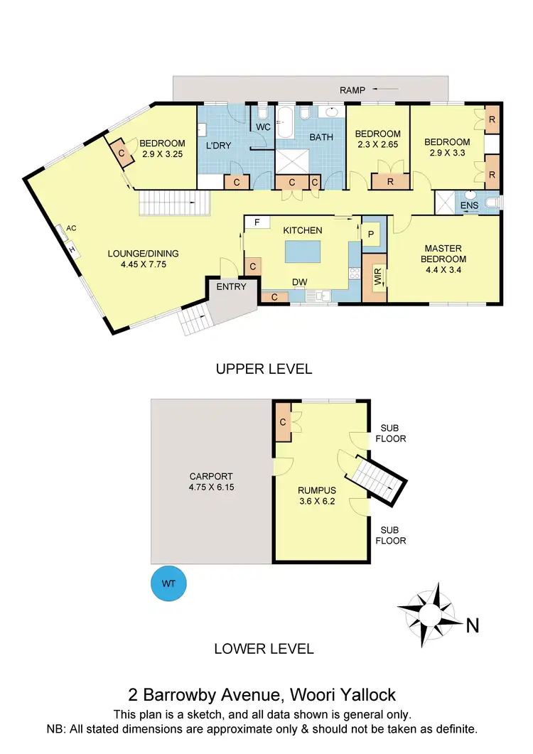 Floorplan of Homely house listing, 2 Barrowby Avenue, Woori Yallock VIC 3139