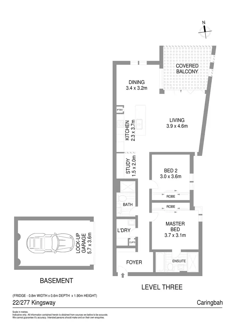 Floorplan of Homely apartment listing, 22/277 Kingsway, Caringbah NSW 2229