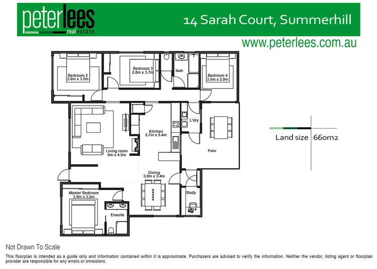 Floorplan of Homely house listing, 14 Sarah Court, Summerhill TAS 7250