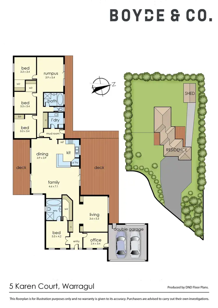 Floorplan of Homely house listing, 5 Karen Court, Warragul VIC 3820