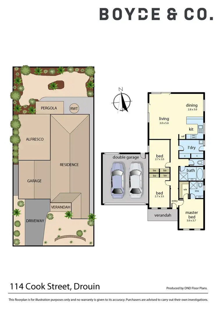 Floorplan of Homely house listing, 114 Cook Street, Drouin VIC 3818