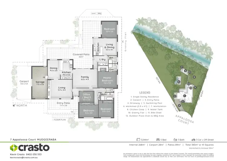 Floorplan of Homely house listing, 7 Appaloosa Court, Mudgeeraba QLD 4213