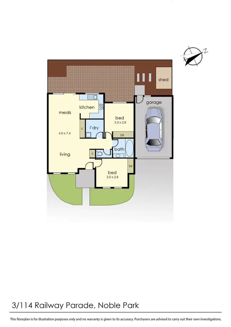 Floorplan of Homely unit listing, 3/114 Railway Parade, Noble Park VIC 3174