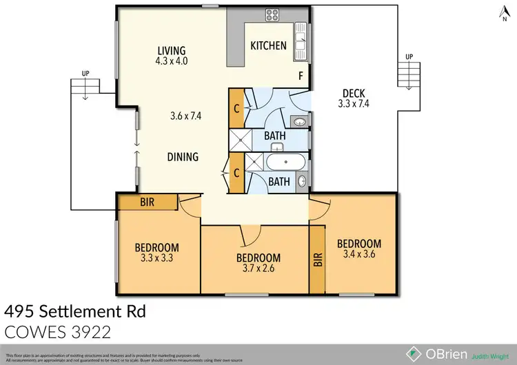 Floorplan of Homely house listing, 495 Settlement Road, Cowes VIC 3922