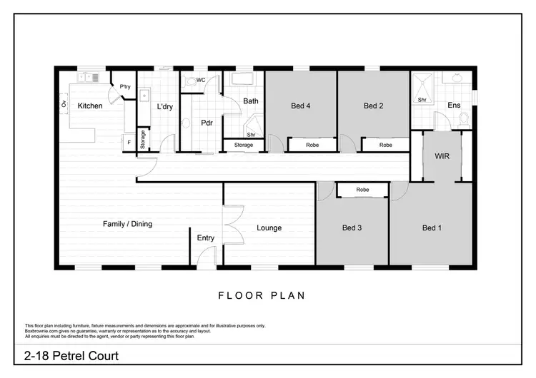 Floorplan of Homely house listing, 2-18 Petrel Court, Boston SA 5607