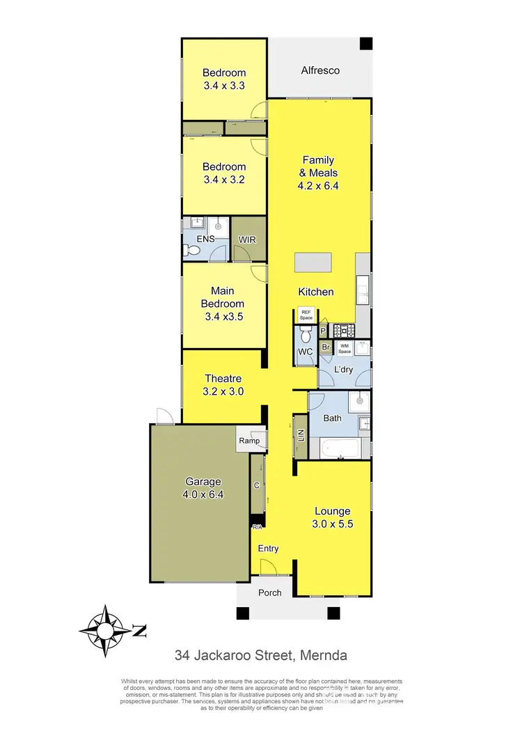 Floorplan of Homely house listing, 34 Jackaroo Street, Mernda VIC 3754