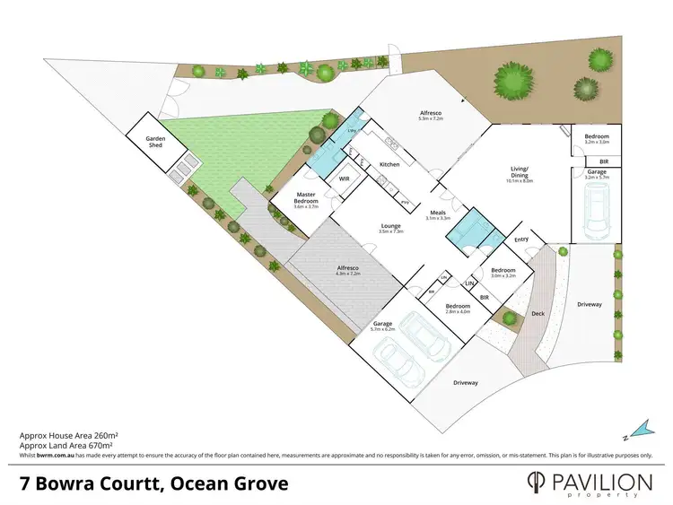 Floorplan of Homely house listing, 7 Bowra Court, Ocean Grove VIC 3226